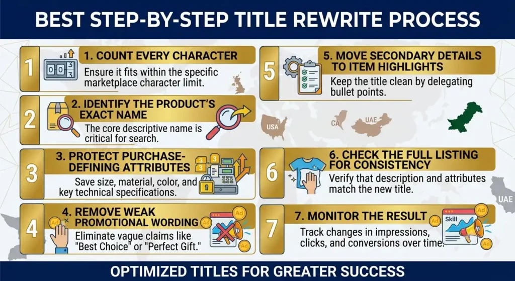 What is the best step-by-step title rewrite process
